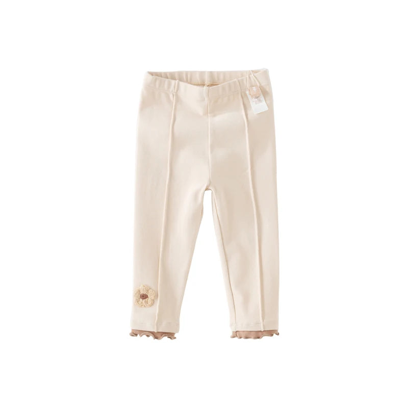 Dave Bella Children's Cotton Tight Leggings Spring Autumn Long Pants Outdoor Sport Leggings Casual Elastic Pants DB3236098