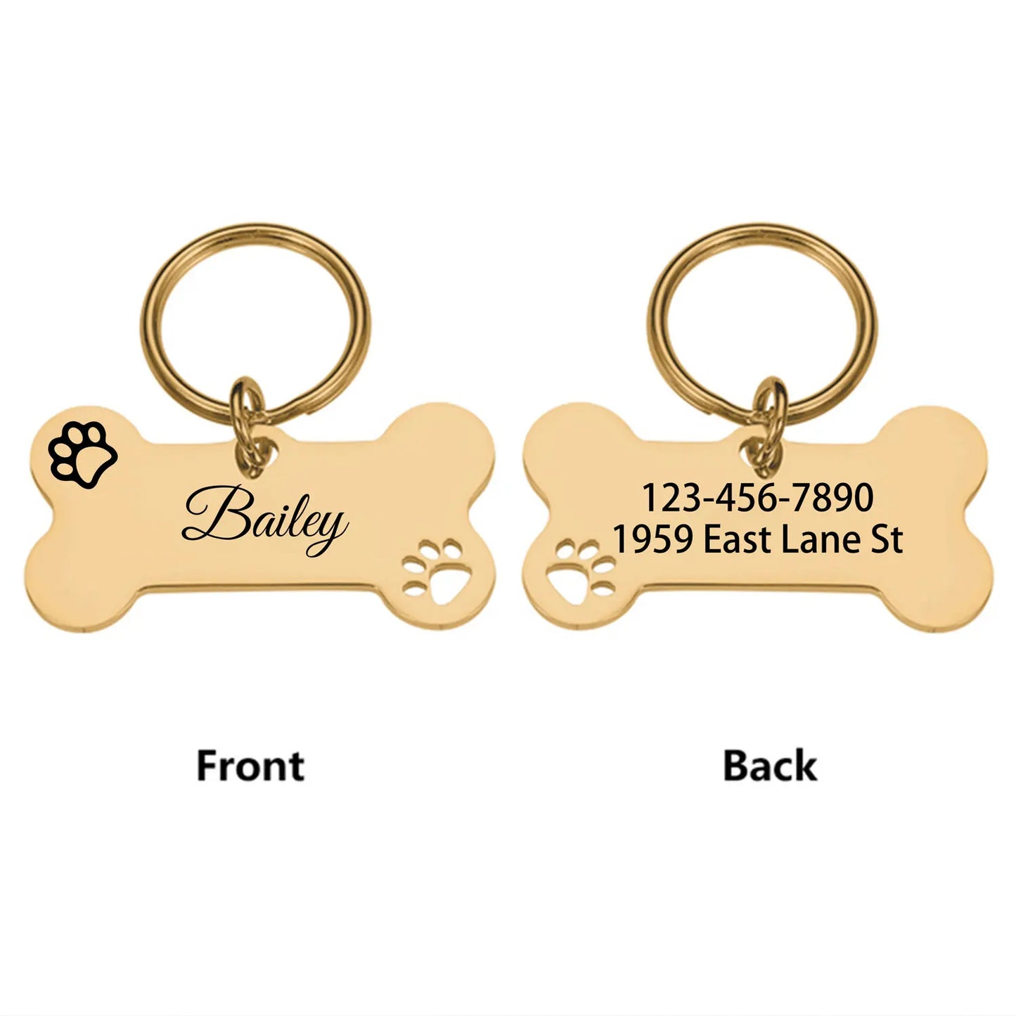 1 pc abstract dog footprint Custom Name and text Personalized Dog Tags Cat Dog ID Tag Name with Cute Symbols Personalized Pet I