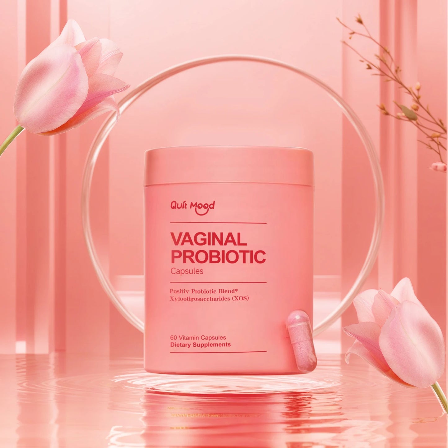 Quit mood Probiotics for Women PH Balance with Probiotics and Lactobacillus Probiotic Blend - Women's Health Supplement