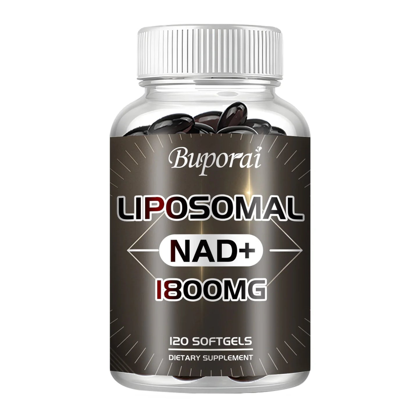 Liposomal NAD Supplement - Anti-aging, Replenish Energy and Focus, Support Cell Repair, Promote Metabolism - 120 Capsules