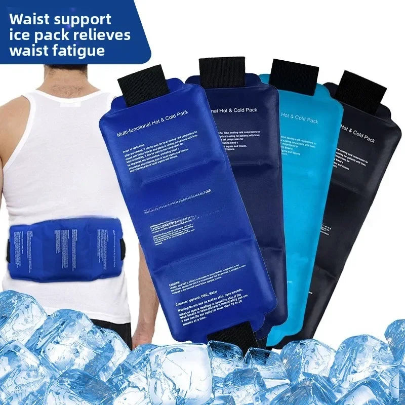 Adjustable Hot/Cold Therapy Wrap – Reusable Gel Ice Pack for Neck, Back & Muscle Recovery with Secure Fastening