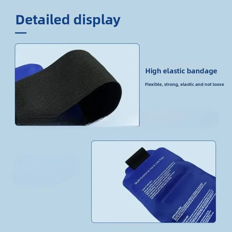 Adjustable Hot/Cold Therapy Wrap – Reusable Gel Ice Pack for Neck, Back & Muscle Recovery with Secure Fastening