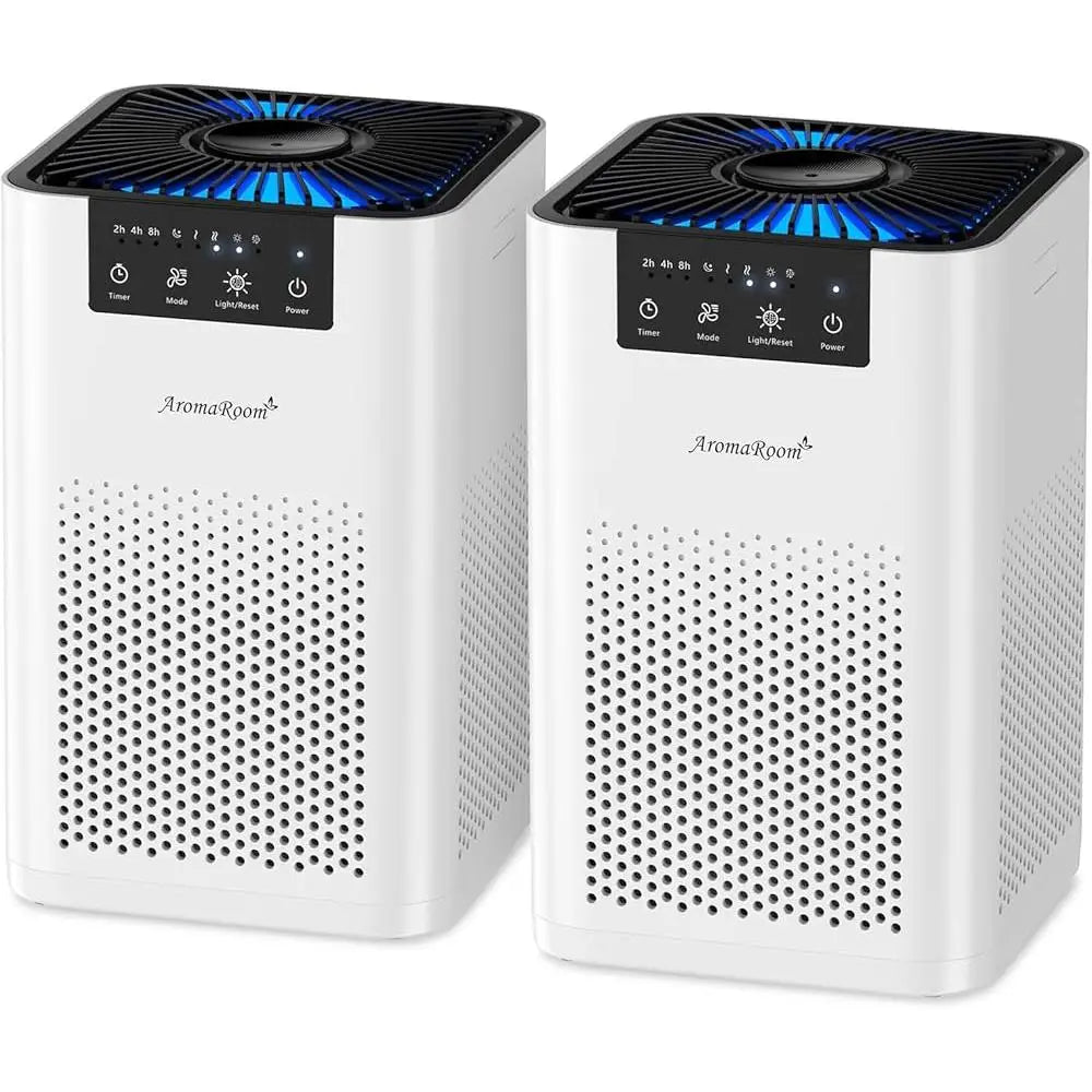 HEPA Air Purifier Bedroom Home Pet Odor Silent 360° Airflow Essential Oil Aromatherapy Diffuser Air Cleaner