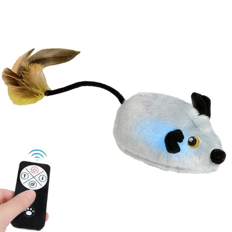 Automatic SensingMouse Moving Cat Toys Electronic Squeaky Mice Moving CatMouse Toy For Kitten Indoor/Outdoor Pet Cat Exercise