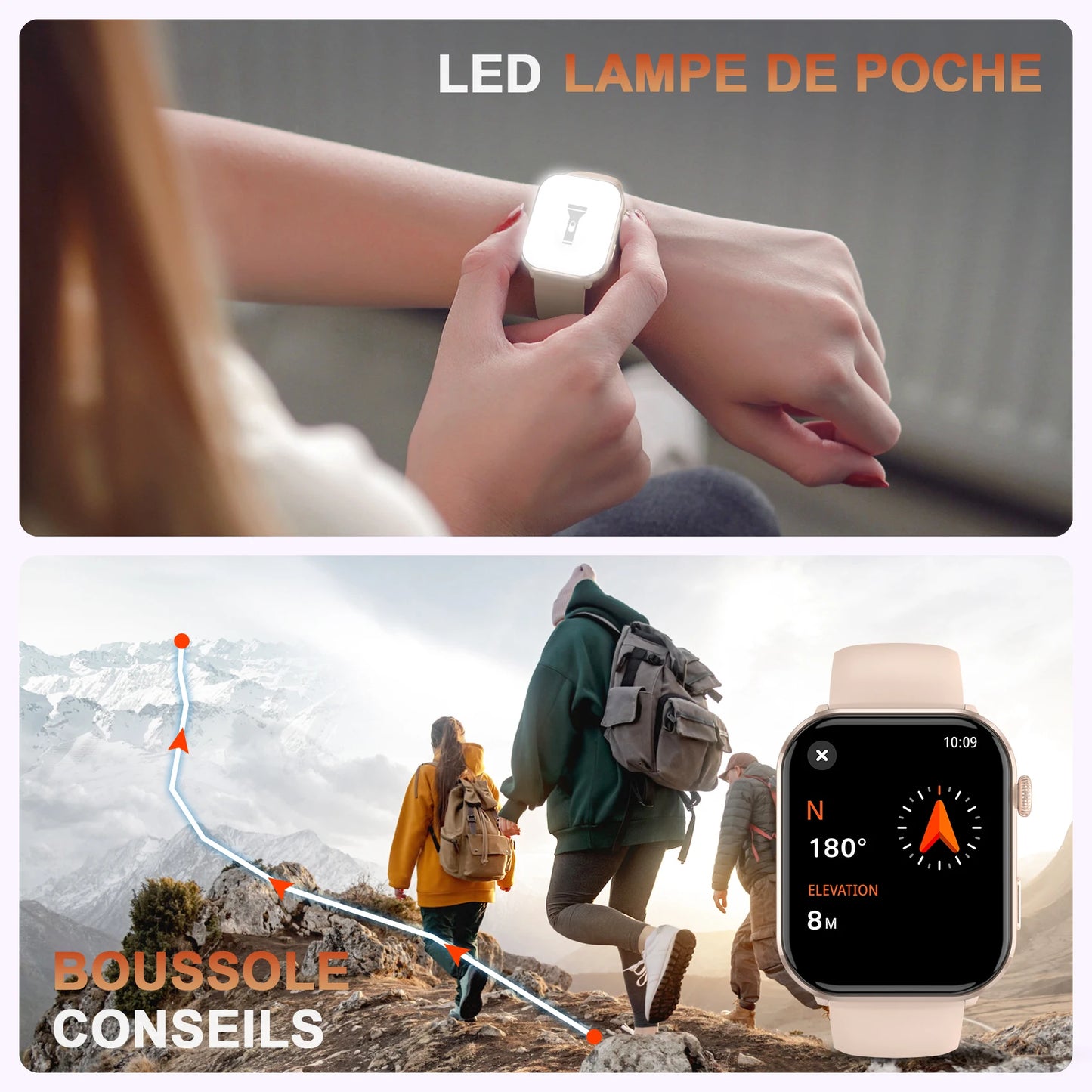 IOWODO 2025 New Bluetooth Smartwatch 1.96'' AMOLED HD Display Men Women Smart Watches Health Monitoring Sport Fitness Watch ﻿