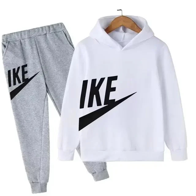 Hot Brand Designer Print Children Sport Hoodie+Pant Suit 2pcs Set Kids Boy Girl Clothing Spring Autumn Casual Fashion Tracksuit