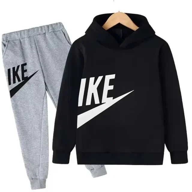 Hot Brand Designer Print Children Sport Hoodie+Pant Suit 2pcs Set Kids Boy Girl Clothing Spring Autumn Casual Fashion Tracksuit