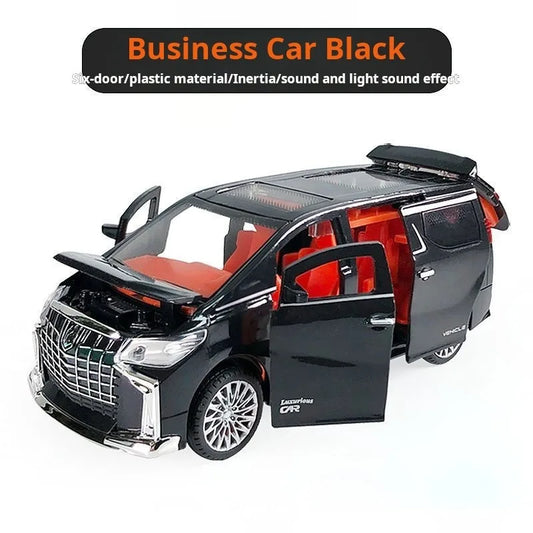 1:32 Children's Inertia Pull-back Car Toy with Lighting Sound Simulation Commercial Car Model Boy Gift Toy Car Kids Holiday Gift