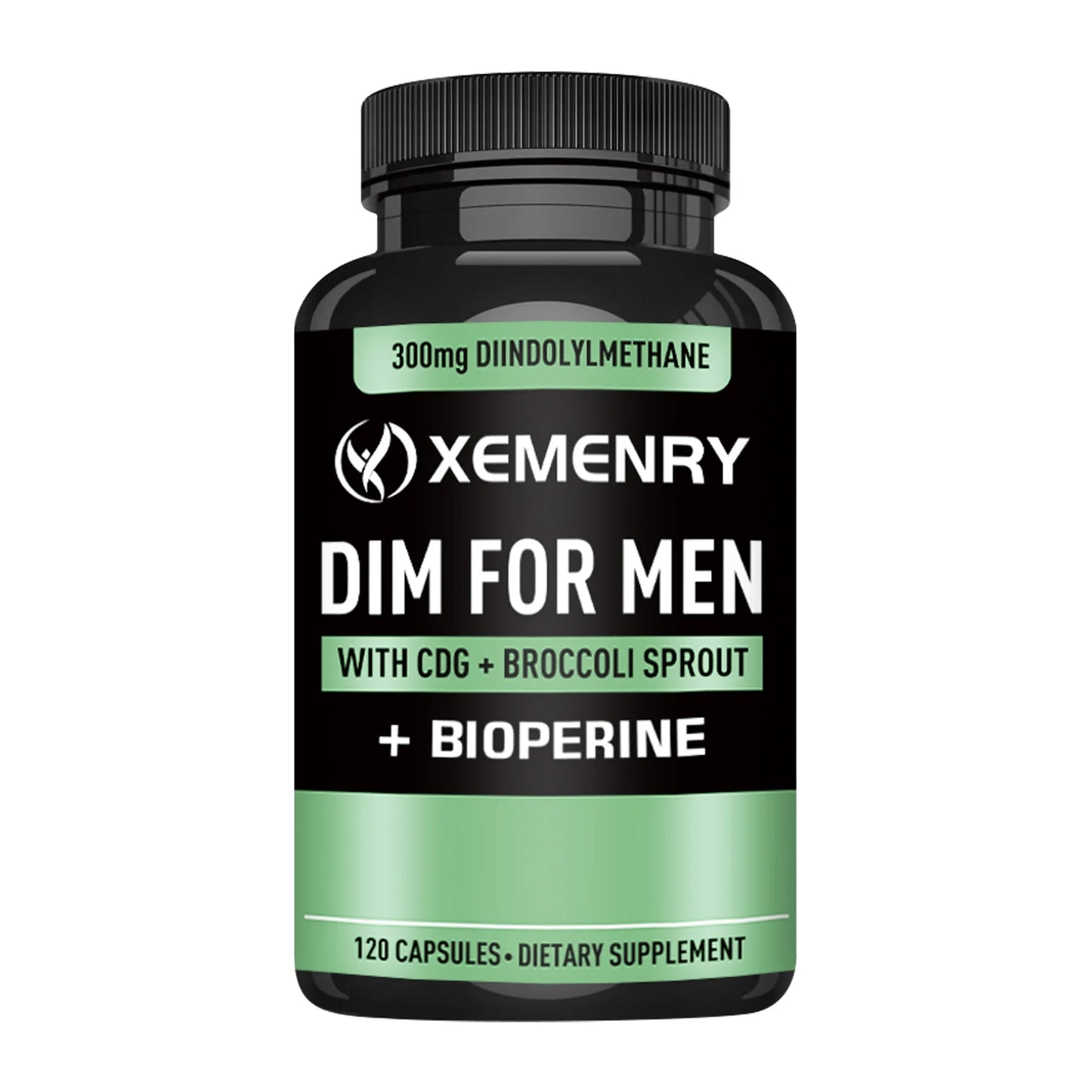 DIM for Men Capsules - Balance Hormones, Boost Metabolism, and Increase Muscle Mass - 120 Capsules
