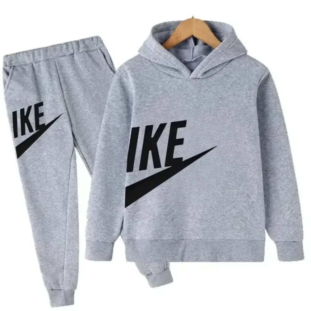 Hot Brand Designer Print Children Sport Hoodie+Pant Suit 2pcs Set Kids Boy Girl Clothing Spring Autumn Casual Fashion Tracksuit