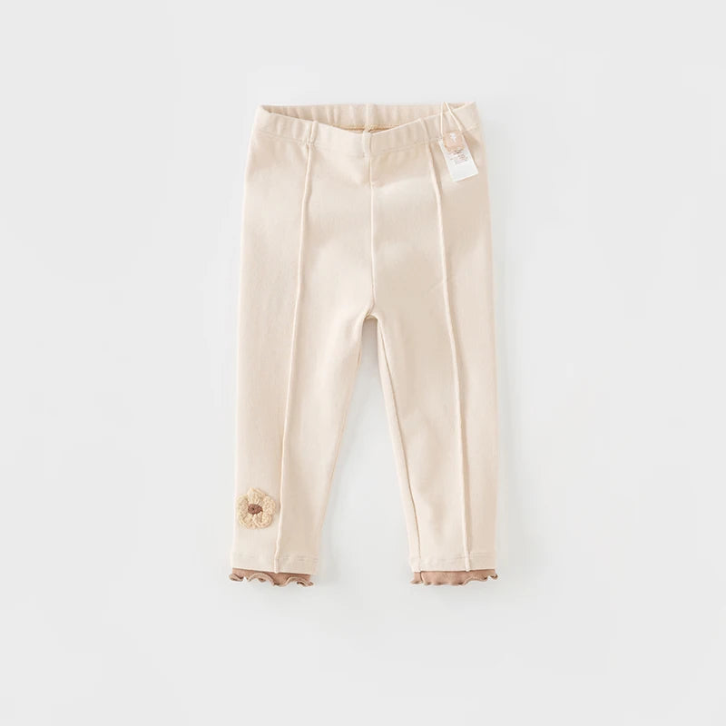 Dave Bella Children's Cotton Tight Leggings Spring Autumn Long Pants Outdoor Sport Leggings Casual Elastic Pants DB3236098