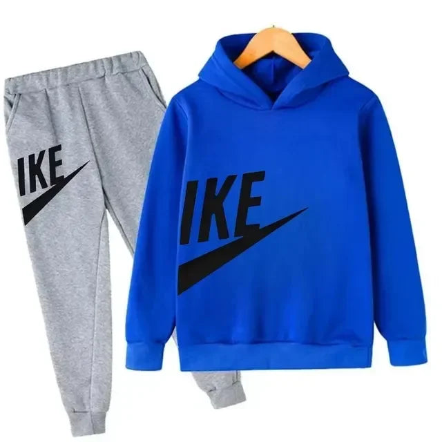 Hot Brand Designer Print Children Sport Hoodie+Pant Suit 2pcs Set Kids Boy Girl Clothing Spring Autumn Casual Fashion Tracksuit