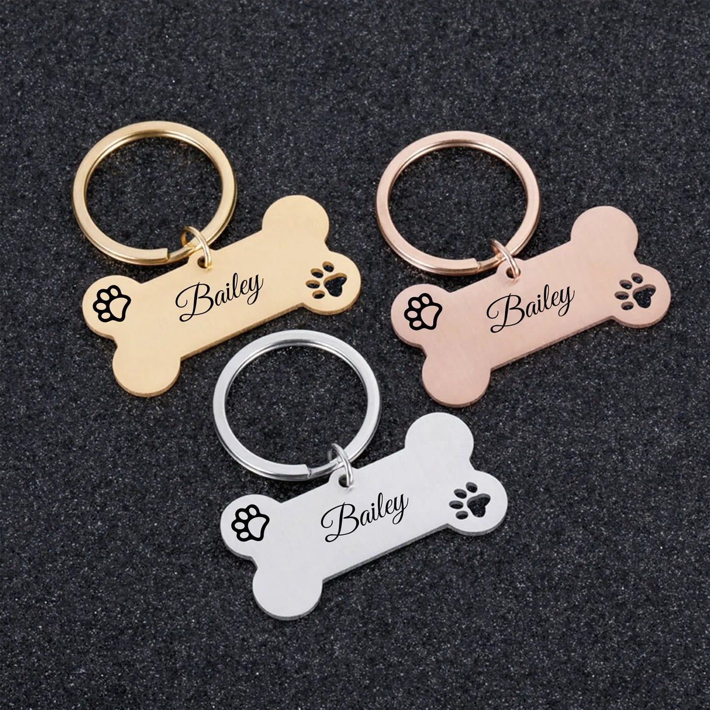 1 pc abstract dog footprint Custom Name and text Personalized Dog Tags Cat Dog ID Tag Name with Cute Symbols Personalized Pet I