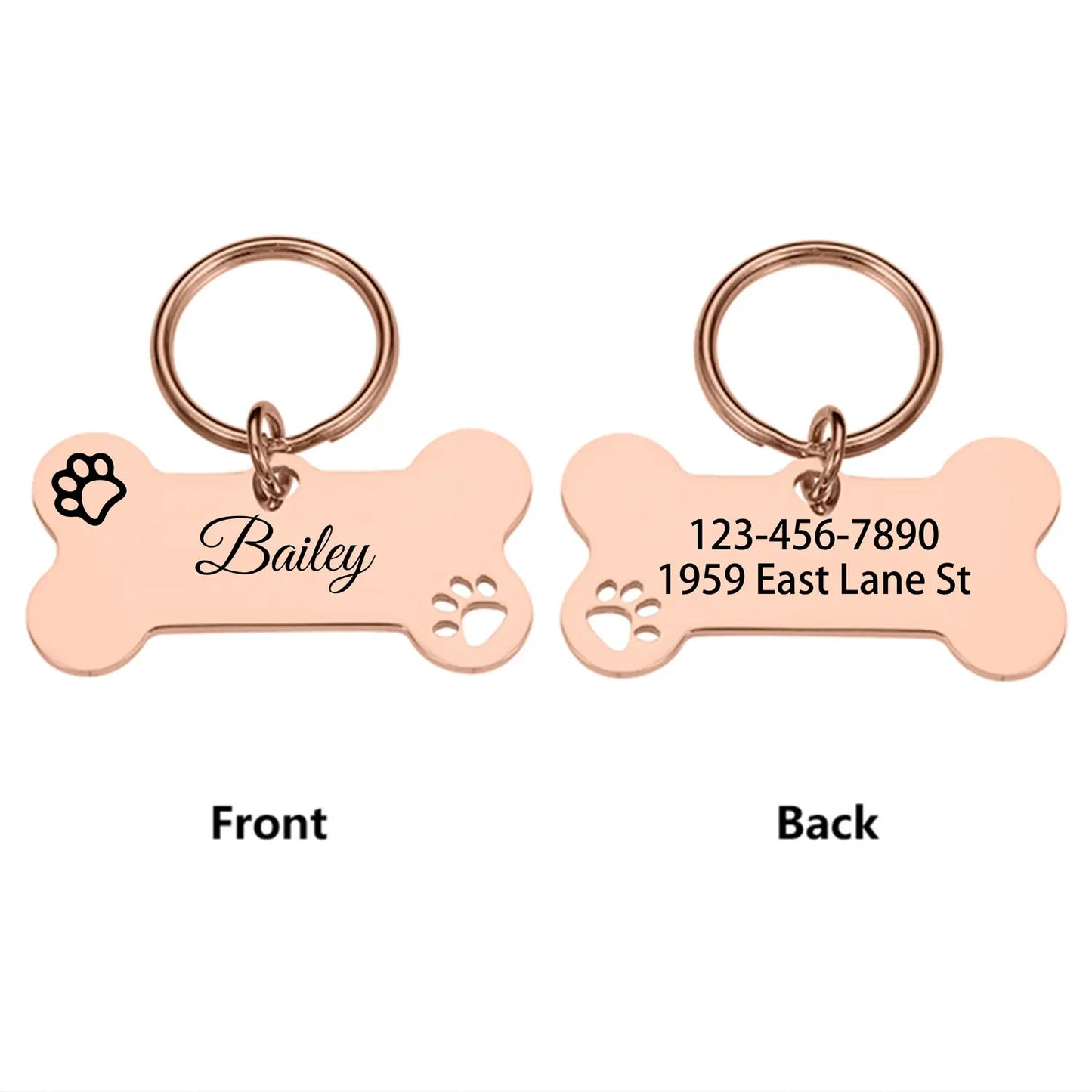 1 pc abstract dog footprint Custom Name and text Personalized Dog Tags Cat Dog ID Tag Name with Cute Symbols Personalized Pet I