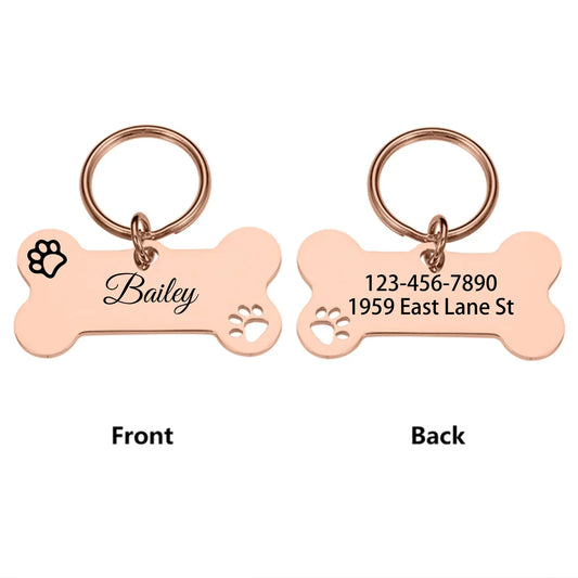 1 pc abstract dog footprint Custom Name and text Personalized Dog Tags Cat Dog ID Tag Name with Cute Symbols Personalized Pet I