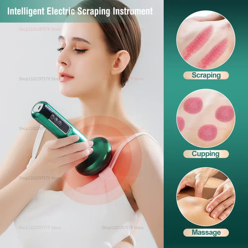 Electric Multi-Functional Meridian Heating Device with Negative Pressure Absorption Compressor for Pain Relief and Body Wellness