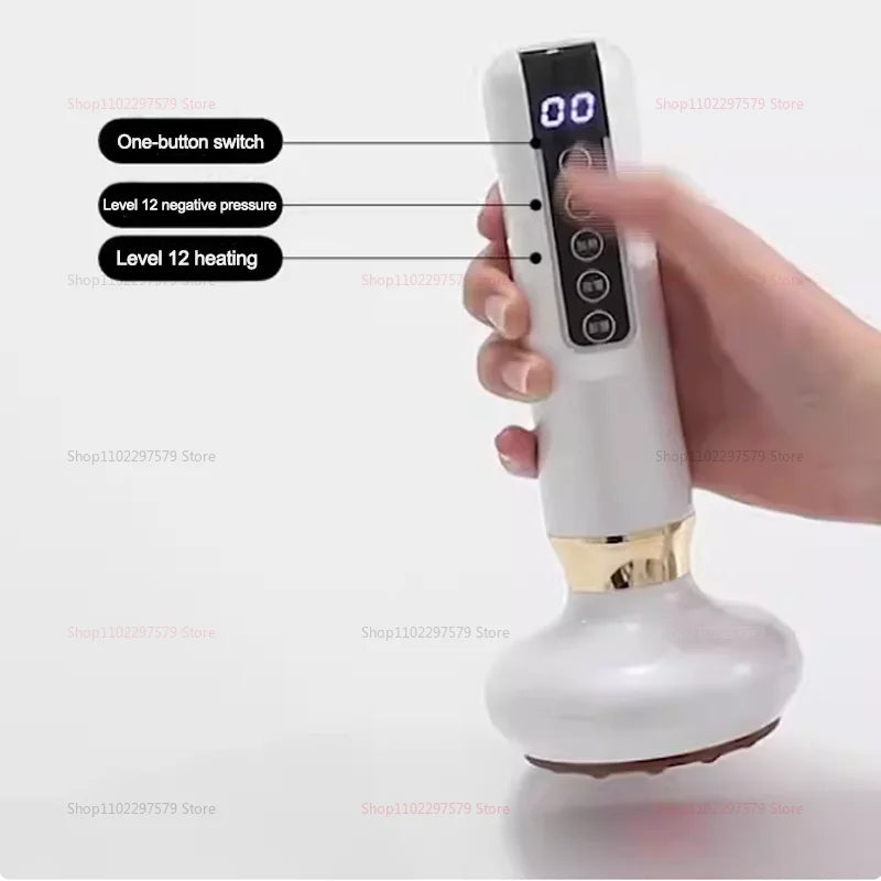 Electric Multi-Functional Meridian Heating Device with Negative Pressure Absorption Compressor for Pain Relief and Body Wellness