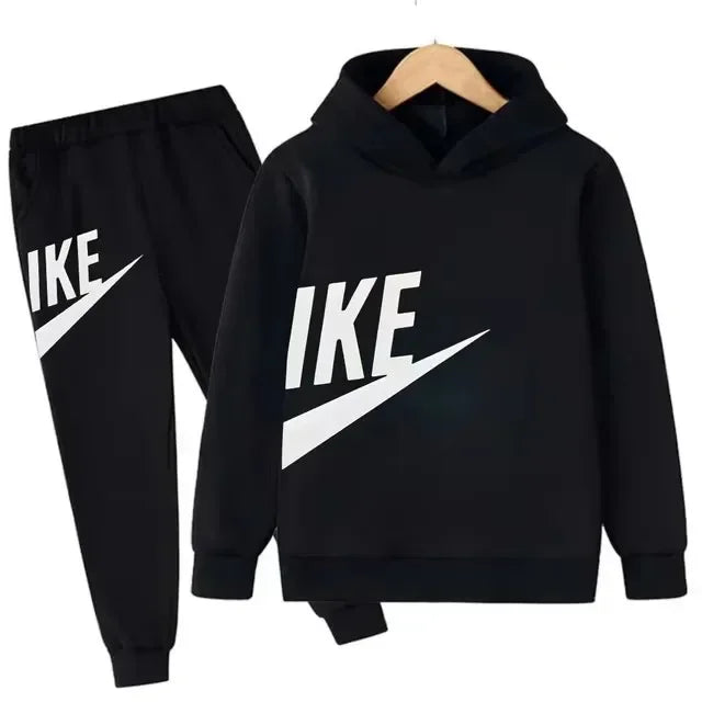 Hot Brand Designer Print Children Sport Hoodie+Pant Suit 2pcs Set Kids Boy Girl Clothing Spring Autumn Casual Fashion Tracksuit