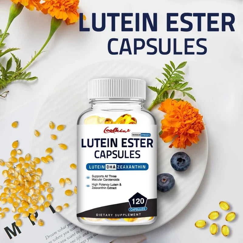 Lutein Ester - Contains Lutein and Zeaxanthin To Protect Eye Health, Reduce Eye Fatigue  & Support Healthy Vision - 120 Capsules